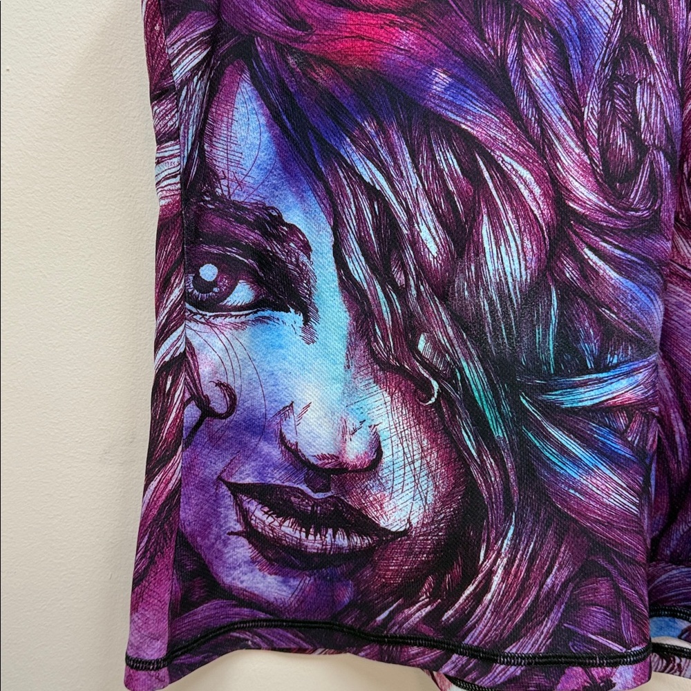 INKnBURN Atalanta Purple Blue Design Tank Top Women’s Sz Large! - Picture 3 of 7